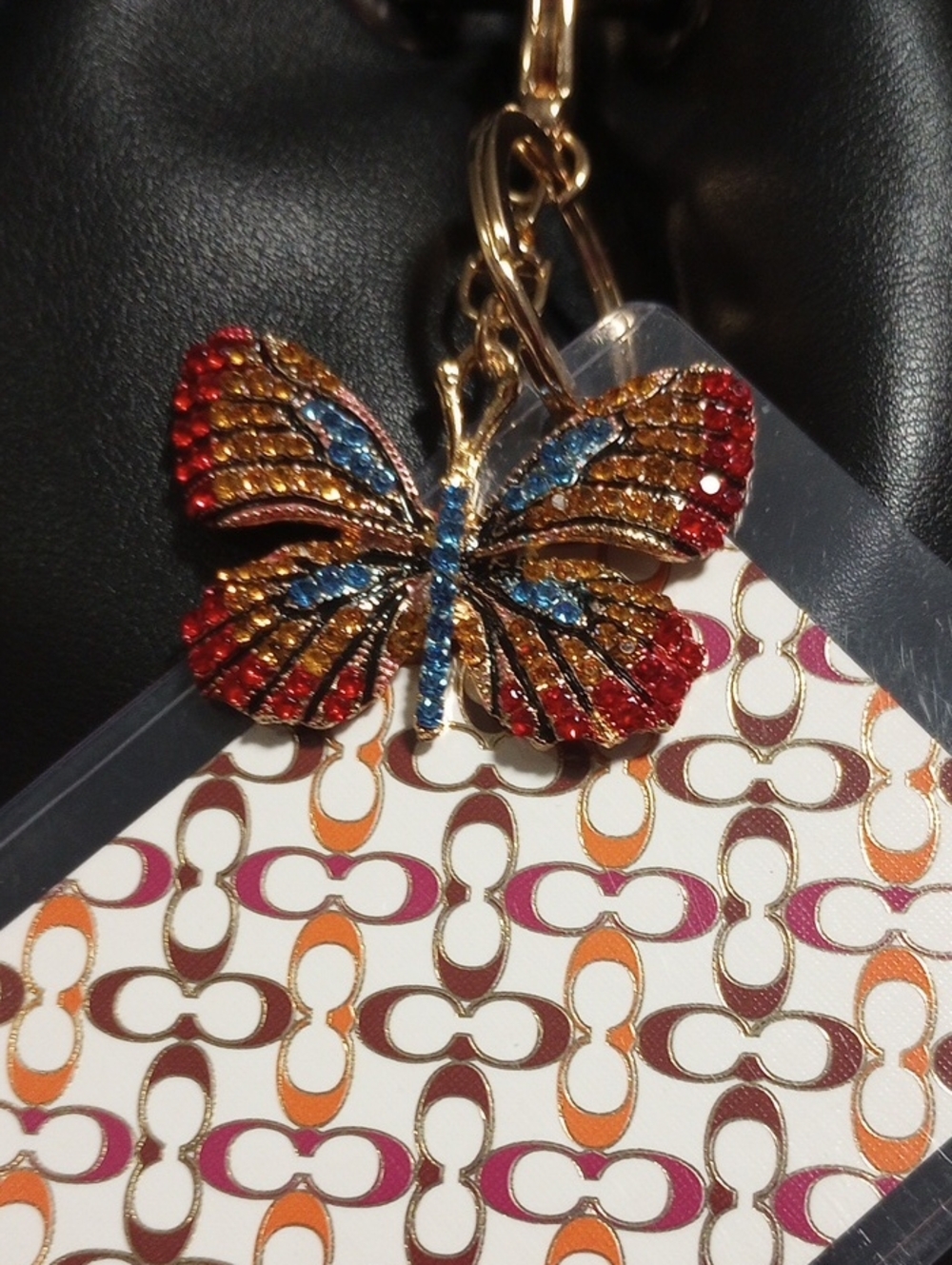 Coach Ace Of Diamonds Playing Card w/Fashion Charm Keychain - Picture 4 of 14